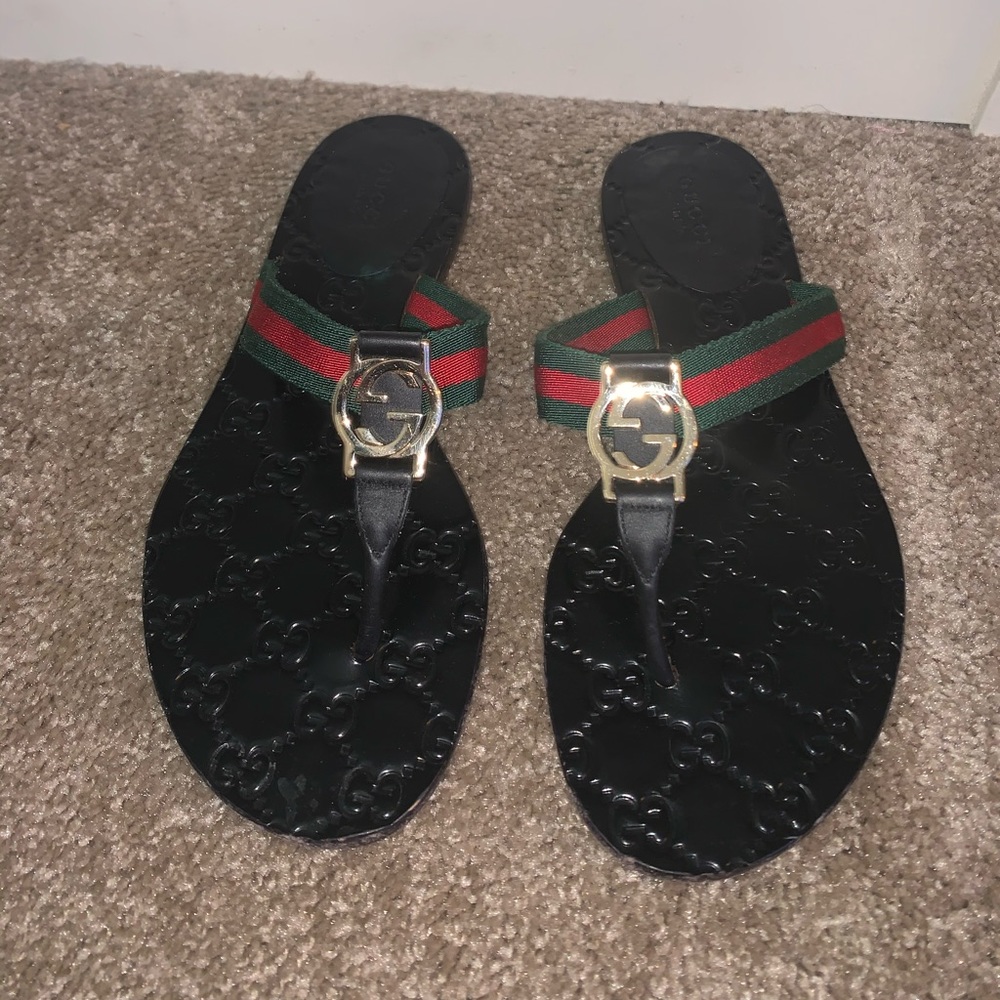 Gucci GG thong Web sandal